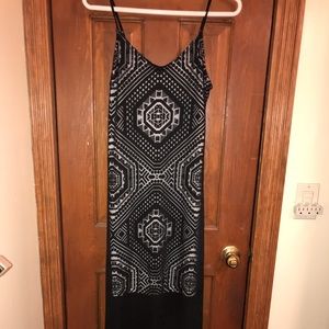 Black maxi with white underneath